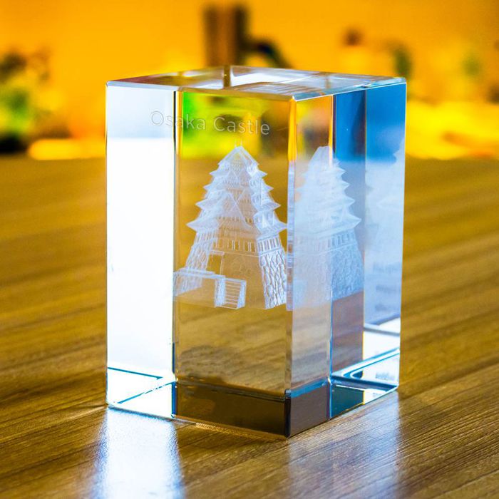 3D Laser Engraved Crystal Block