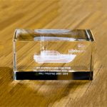 3D Laser Engraved Crystal Block