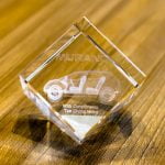 3D Laser Engraved Crystal Cube