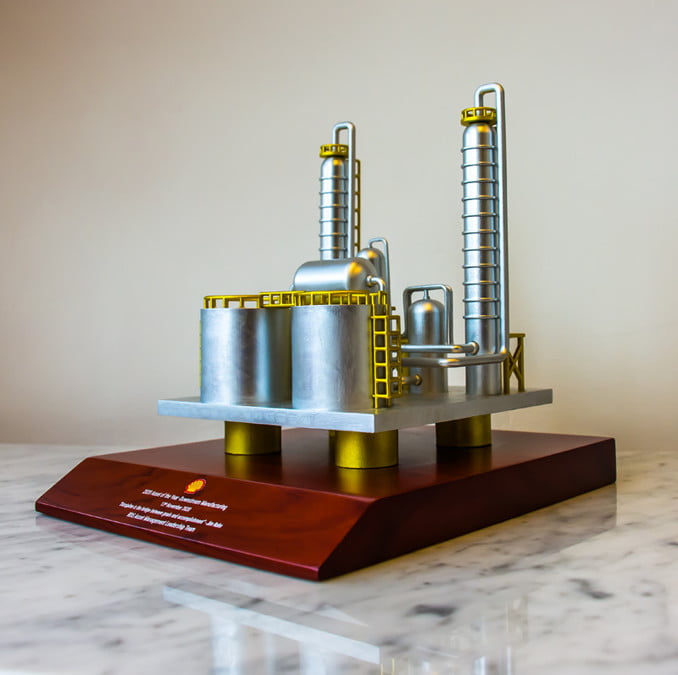Oil Refinery Replica Award
